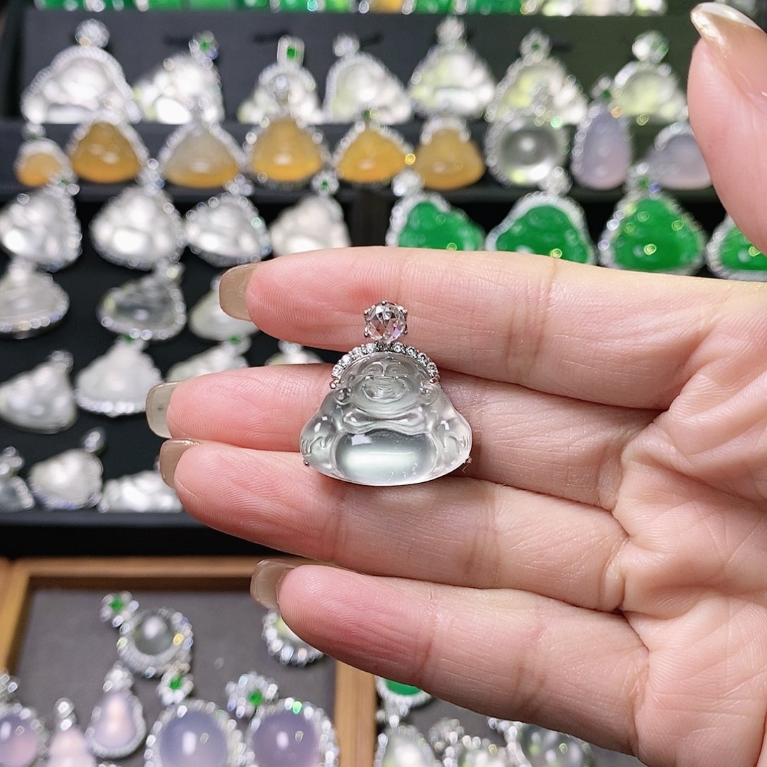 石英质玉颈饰银S925镶嵌