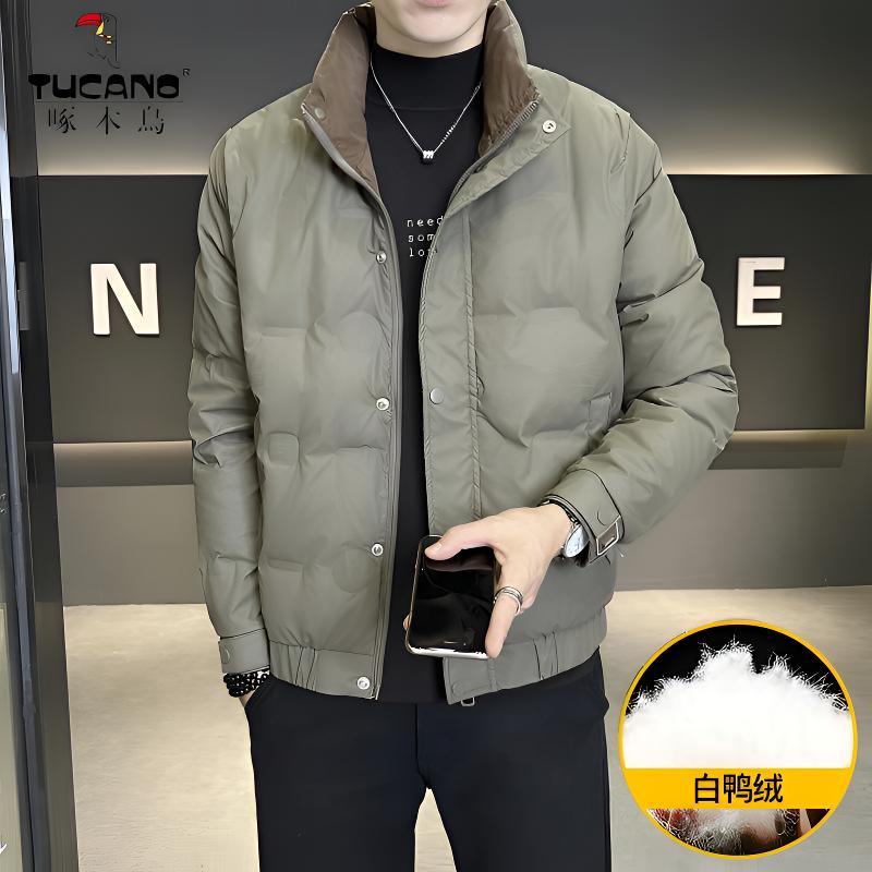 TUCANO/啄木鸟2025新款立领鸭绒男士休闲羽绒服保暖加厚档次百搭
