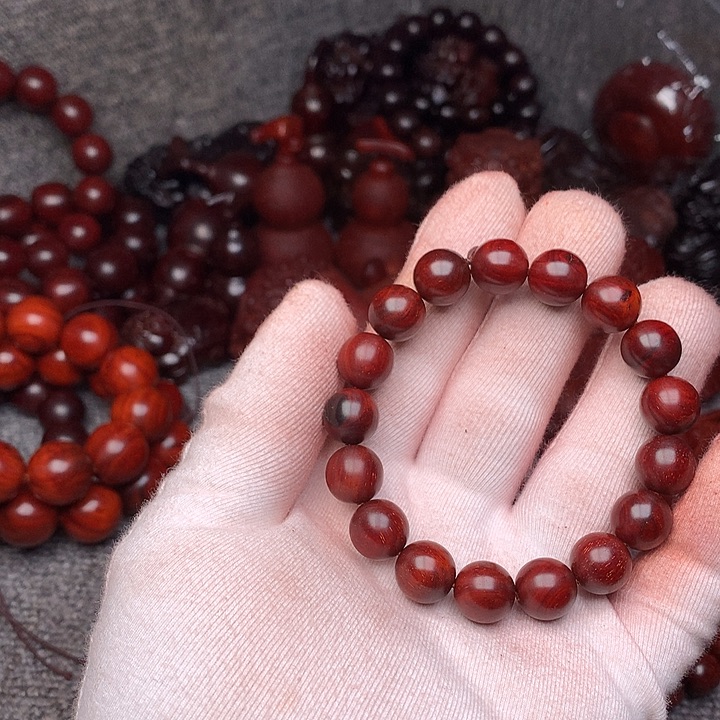 檀香紫檀（小叶紫檀）手串/手链1.2瑕疵手串