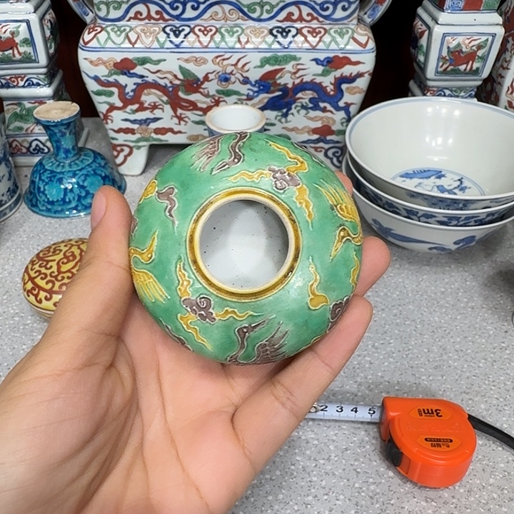 锔***）摆件陶陶瓷纯手工小罐子