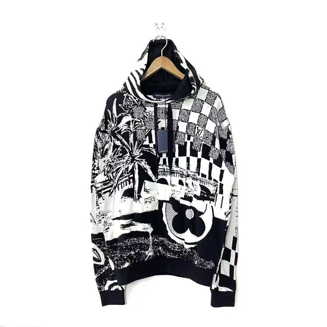 未使用 LouisVuitton/路易威登 连帽款涂鸦卫衣