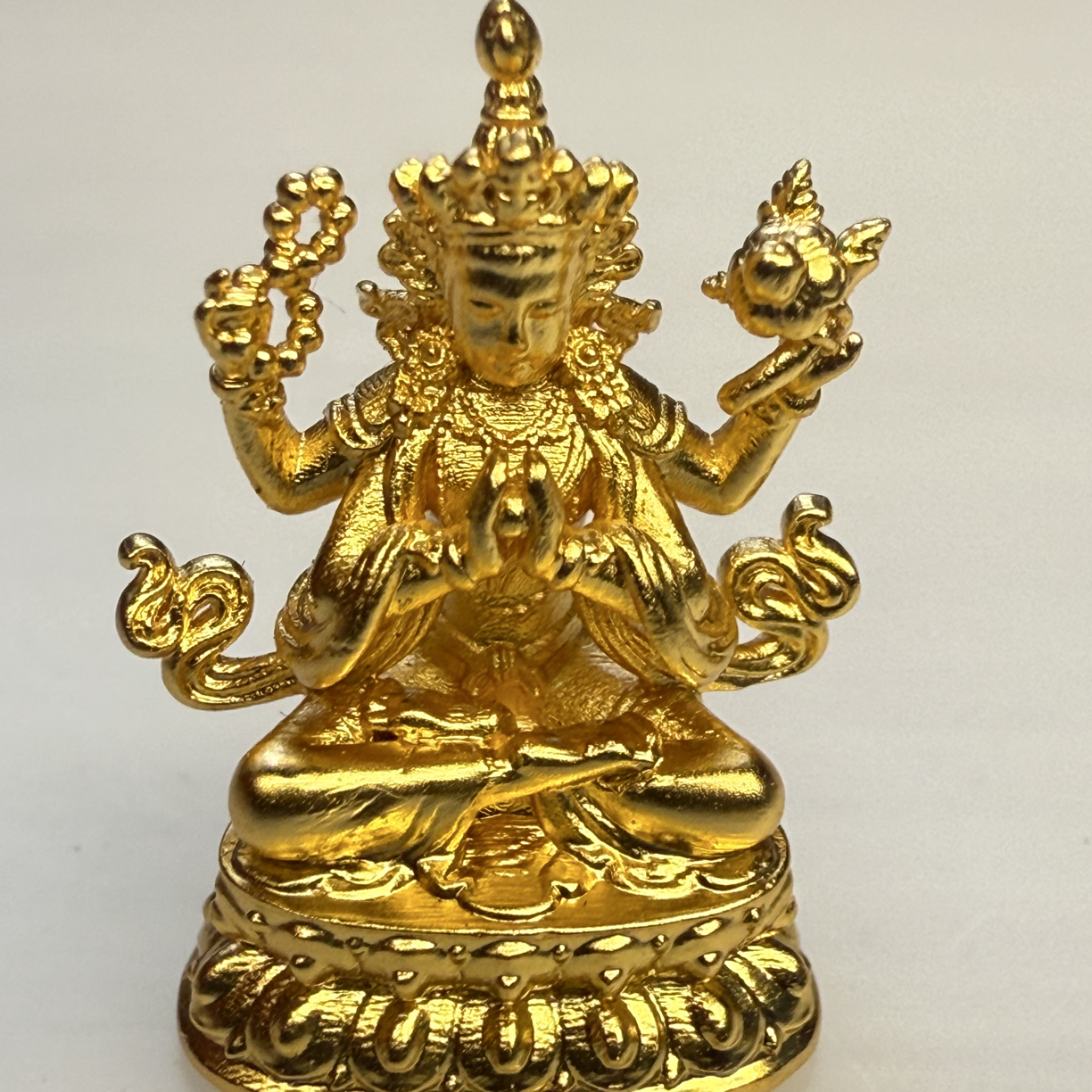 铜镀金迷你1.5cm造像