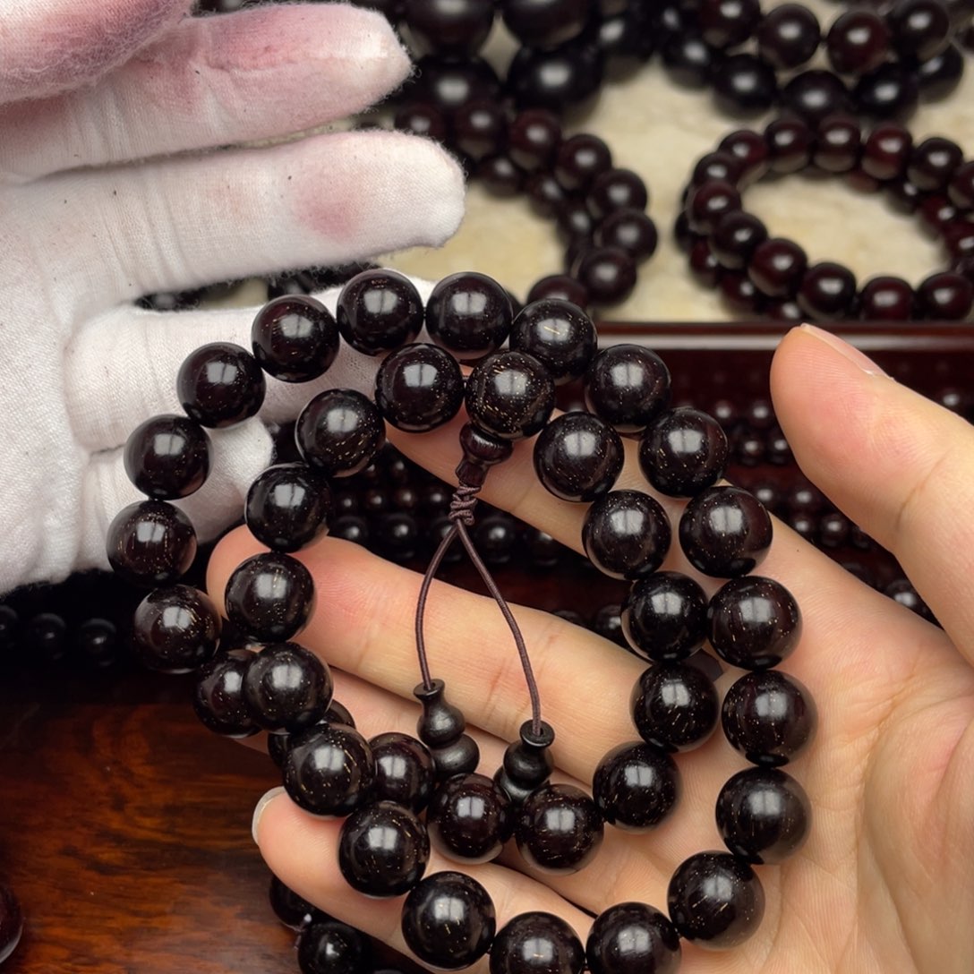 檀香紫檀（小叶紫檀）1.2 36颗 多金星