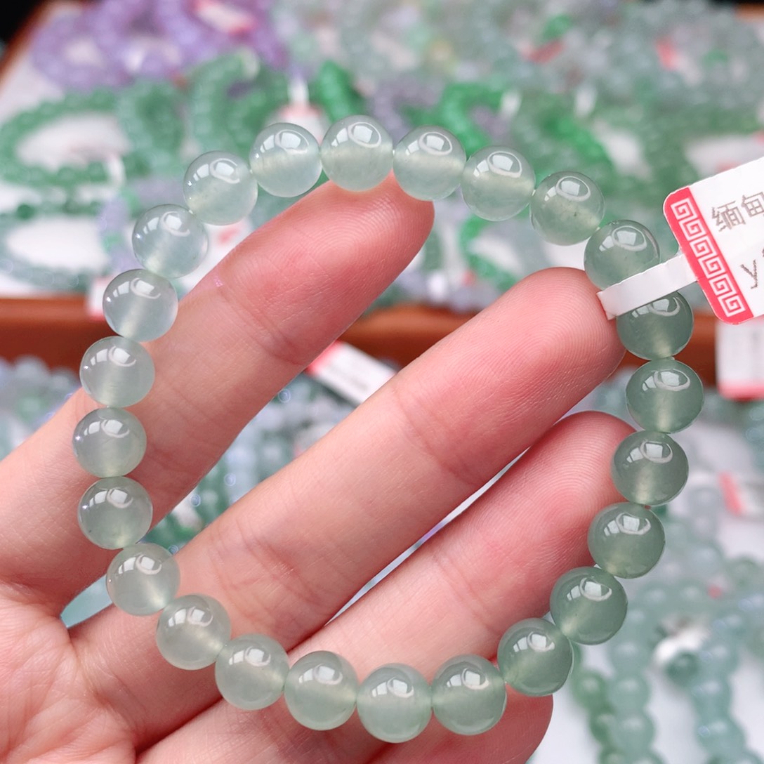 翡翠手链未镶嵌翡翠7.5mm