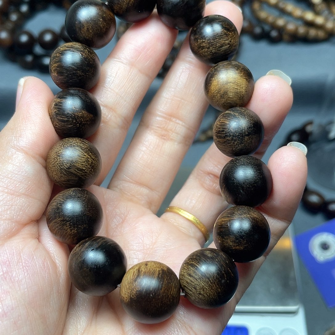 沉香手串寂*白棋瘤疤1.5