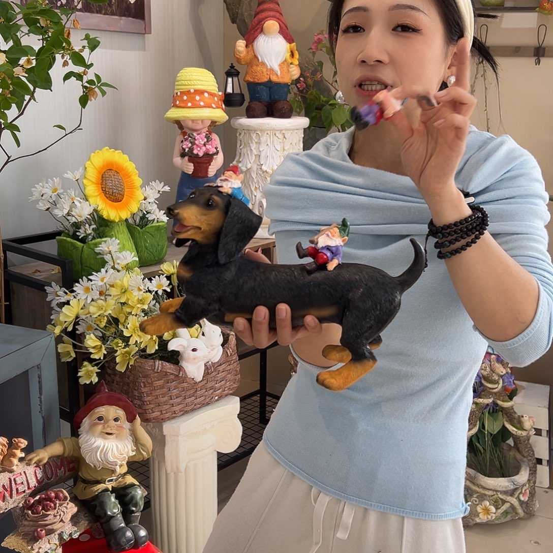 花园摆件红红火火