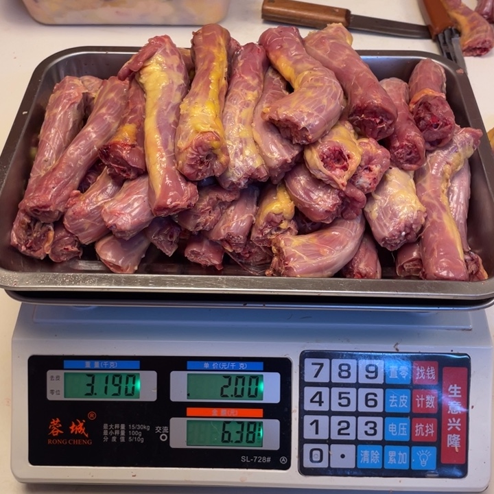 低温冷冻60天中国大陆食用农产品脖