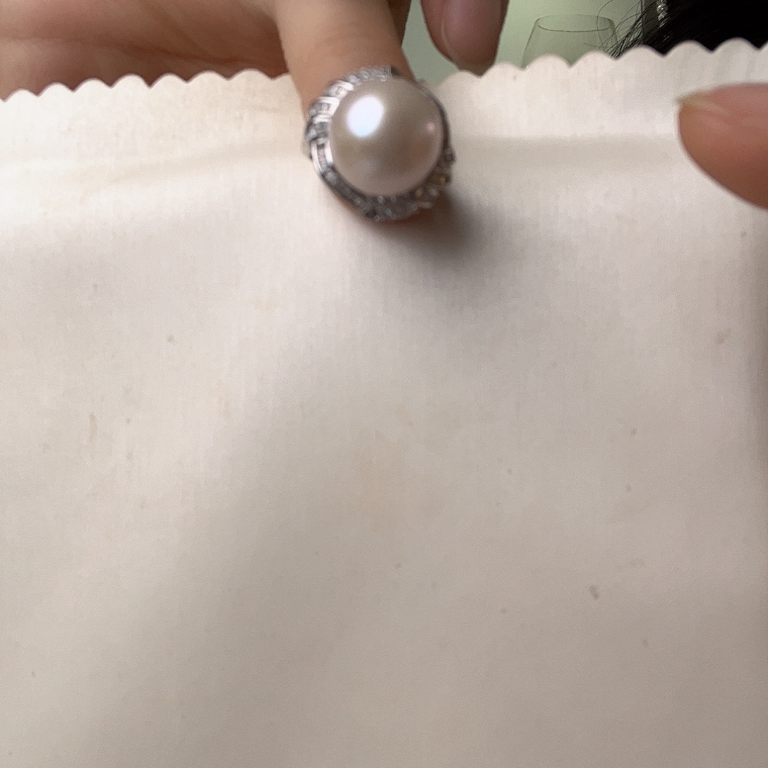 未镶嵌淡水珍珠戒指