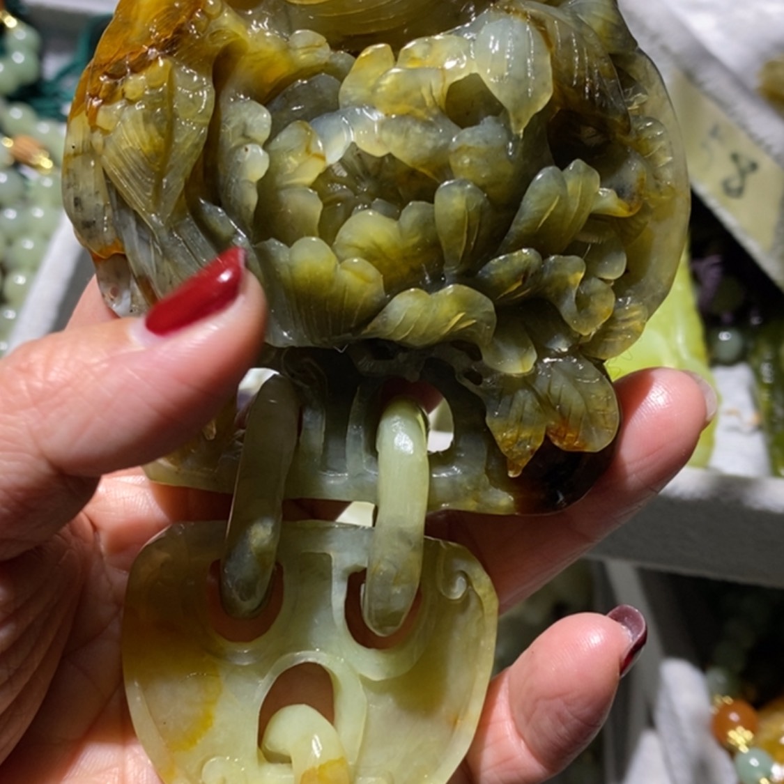 【闪购商品】岫玉毛衣链未镶嵌