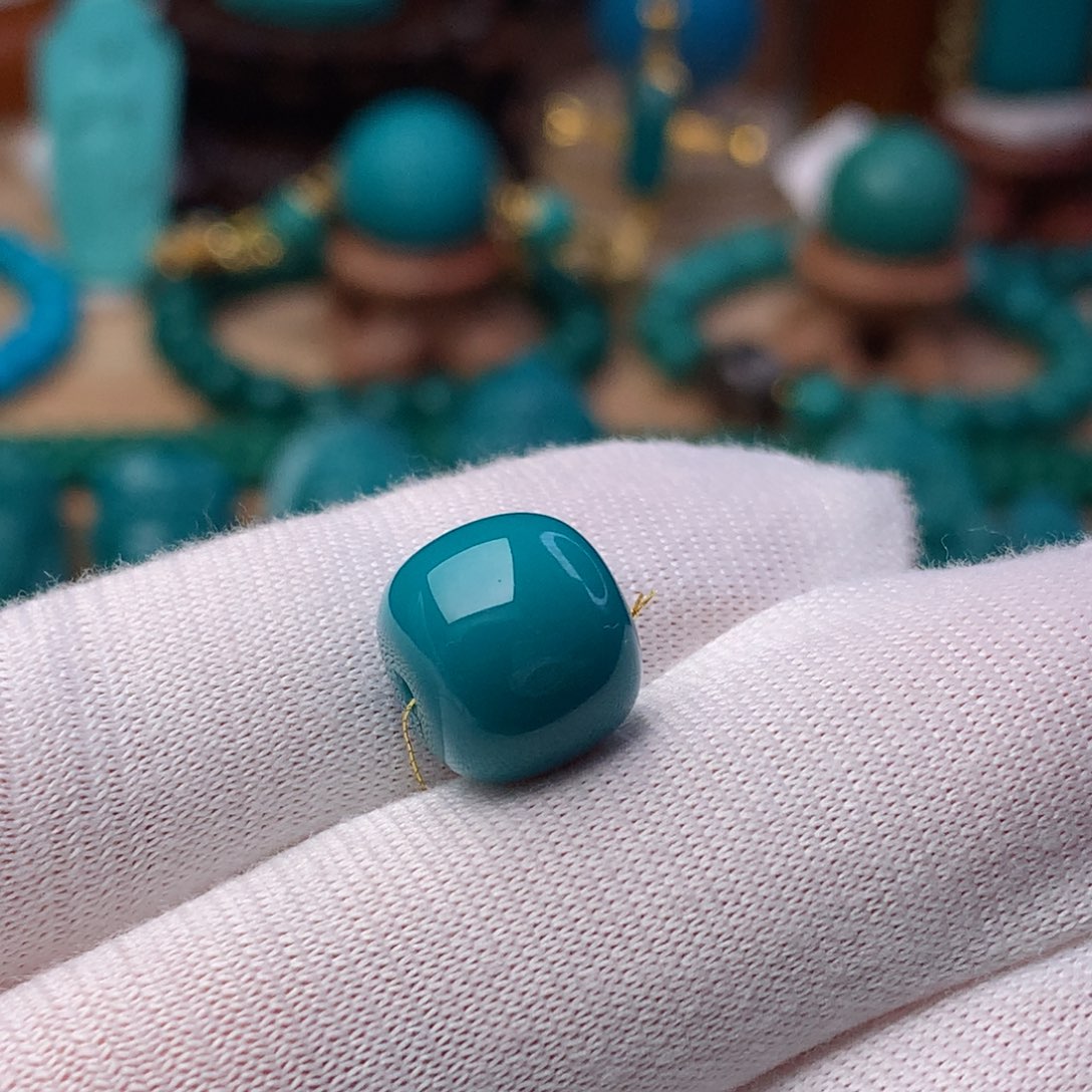 绿松石珠宝奇石未镶嵌11.5m m