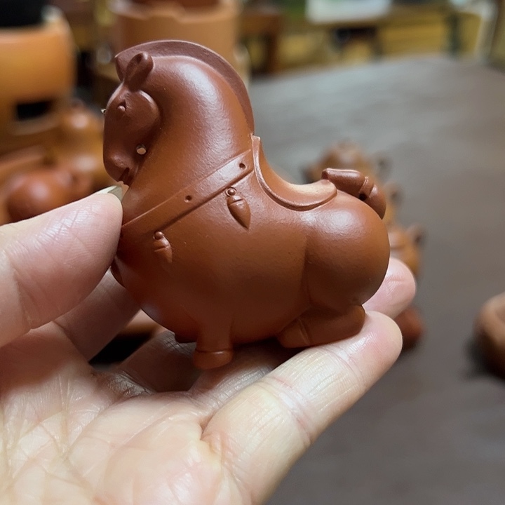 【闪购商品】手工朱泥唐马