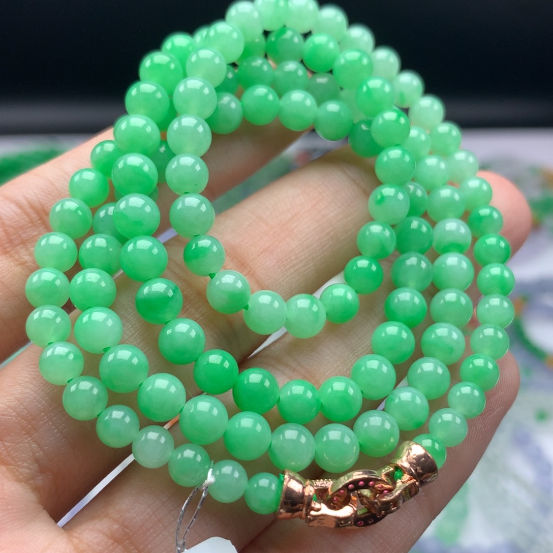 翡翠手链未镶嵌卡