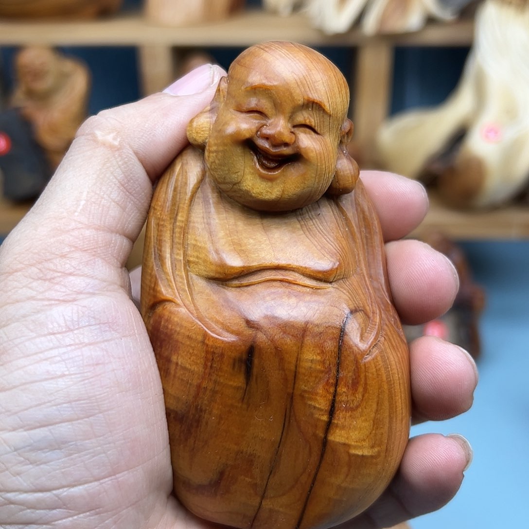 木听**方柏木摆件手把件