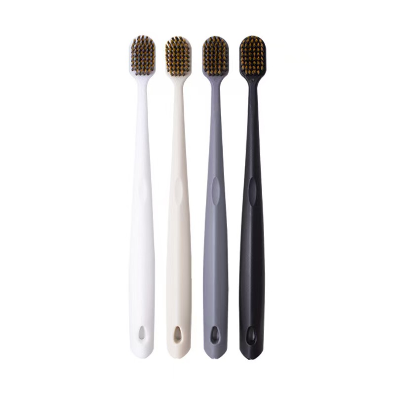 四赠品 软毛宽头牙刷家用清洁口腔舒适便携适合成人使用