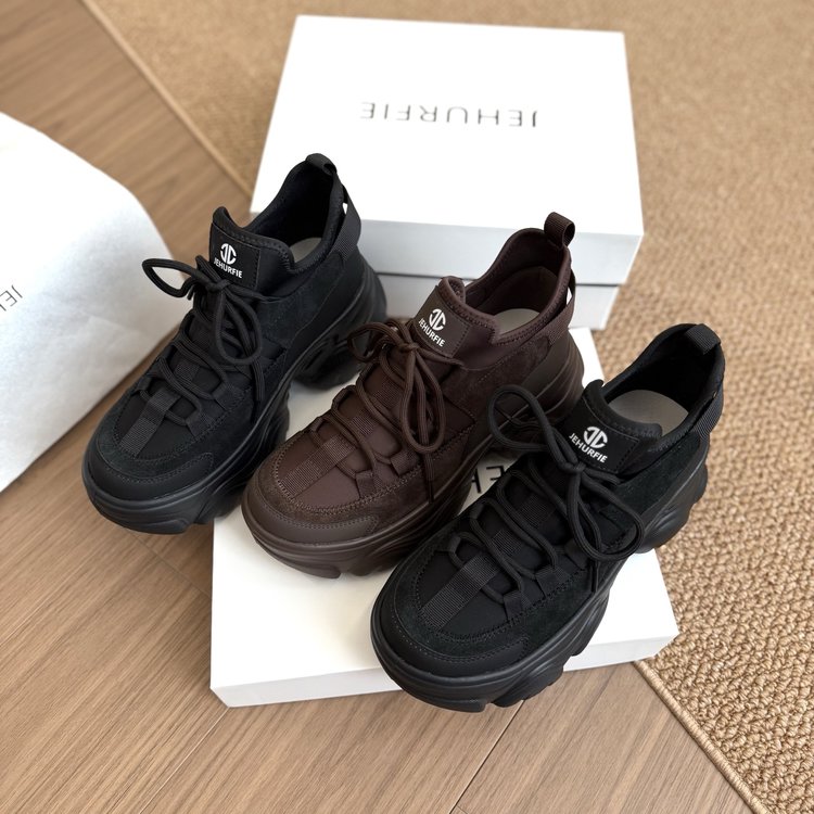 [王老师专属]JEHURFIE纪华菲增高不增重！拼接厚底老爹鞋AB25569