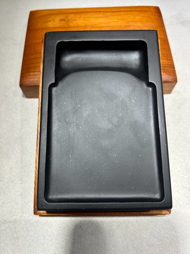  中小砚台6寸（14.8×10×2.5cm）四大名砚中小楷金星研磨写字砚台