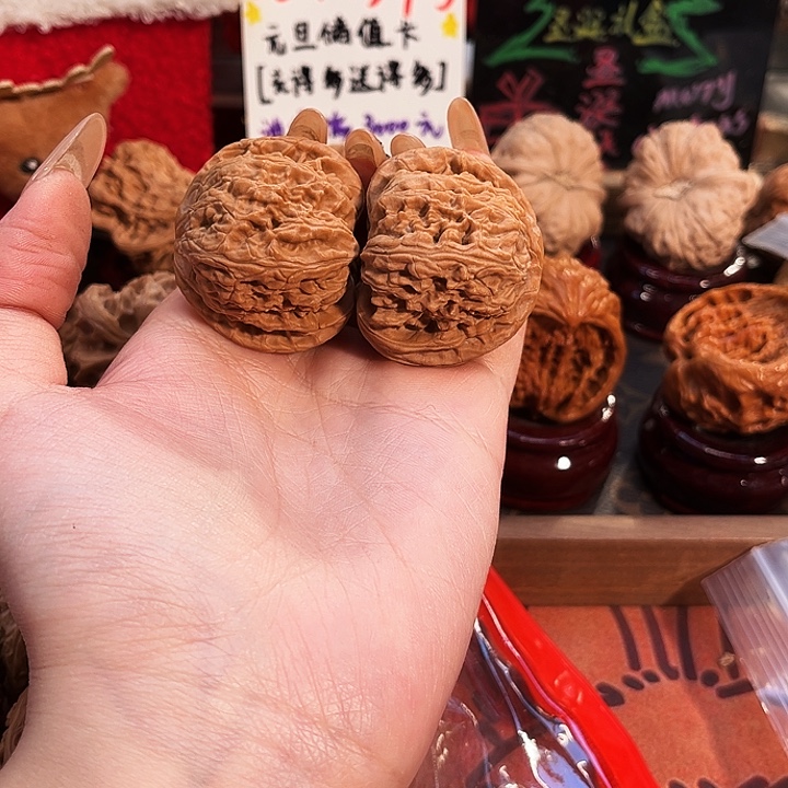 吊坠文玩核桃白狮子