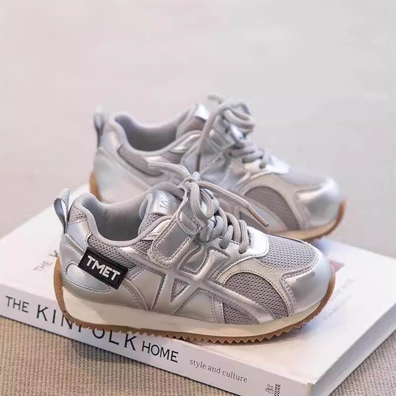 女童鞋子2025新款秋季儿童阿甘鞋透气男童运动鞋女宝舒适轻便休闲