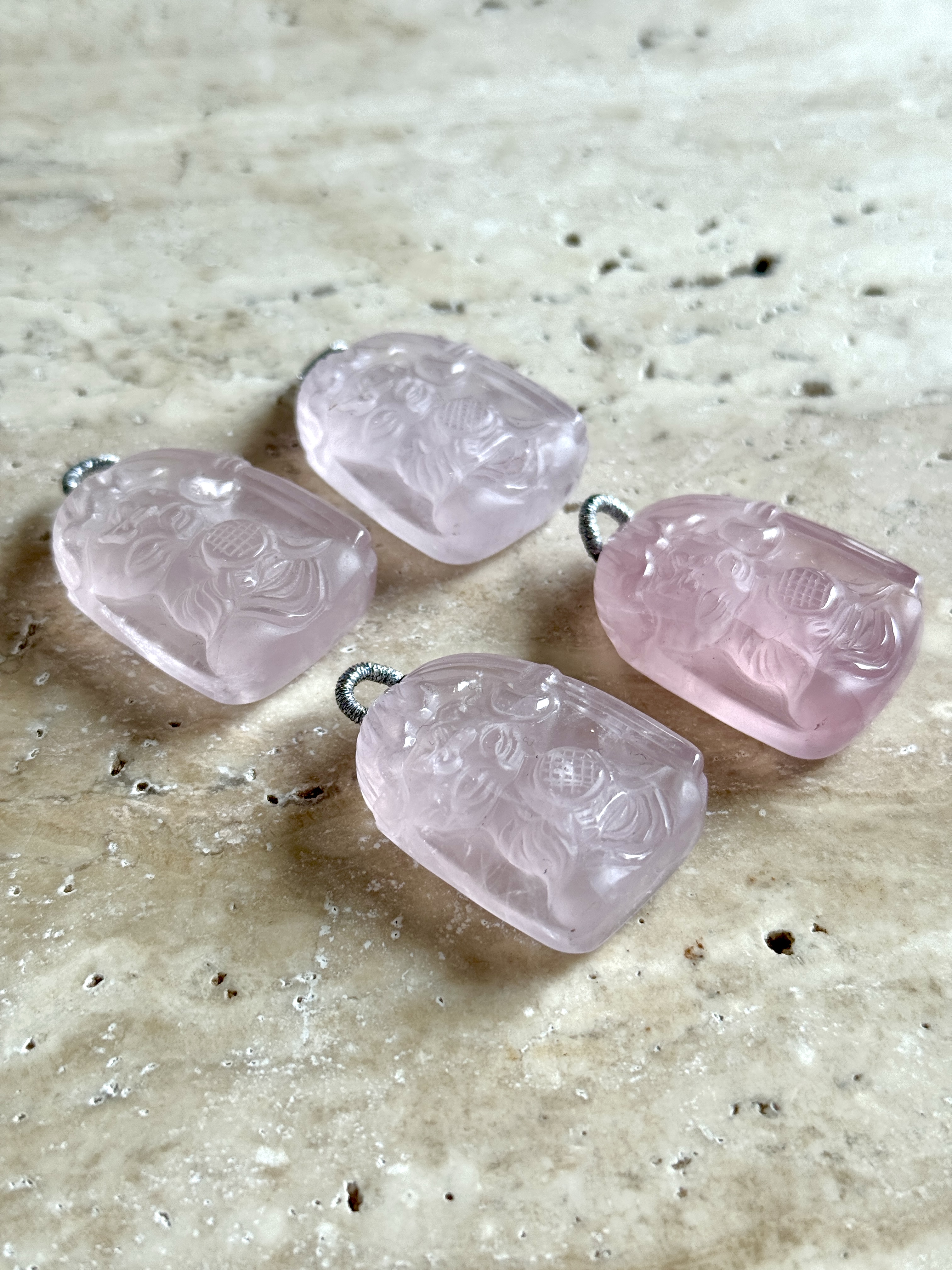 【弟弟自留款】粉水晶狐牌牌 多样性发其一 B150