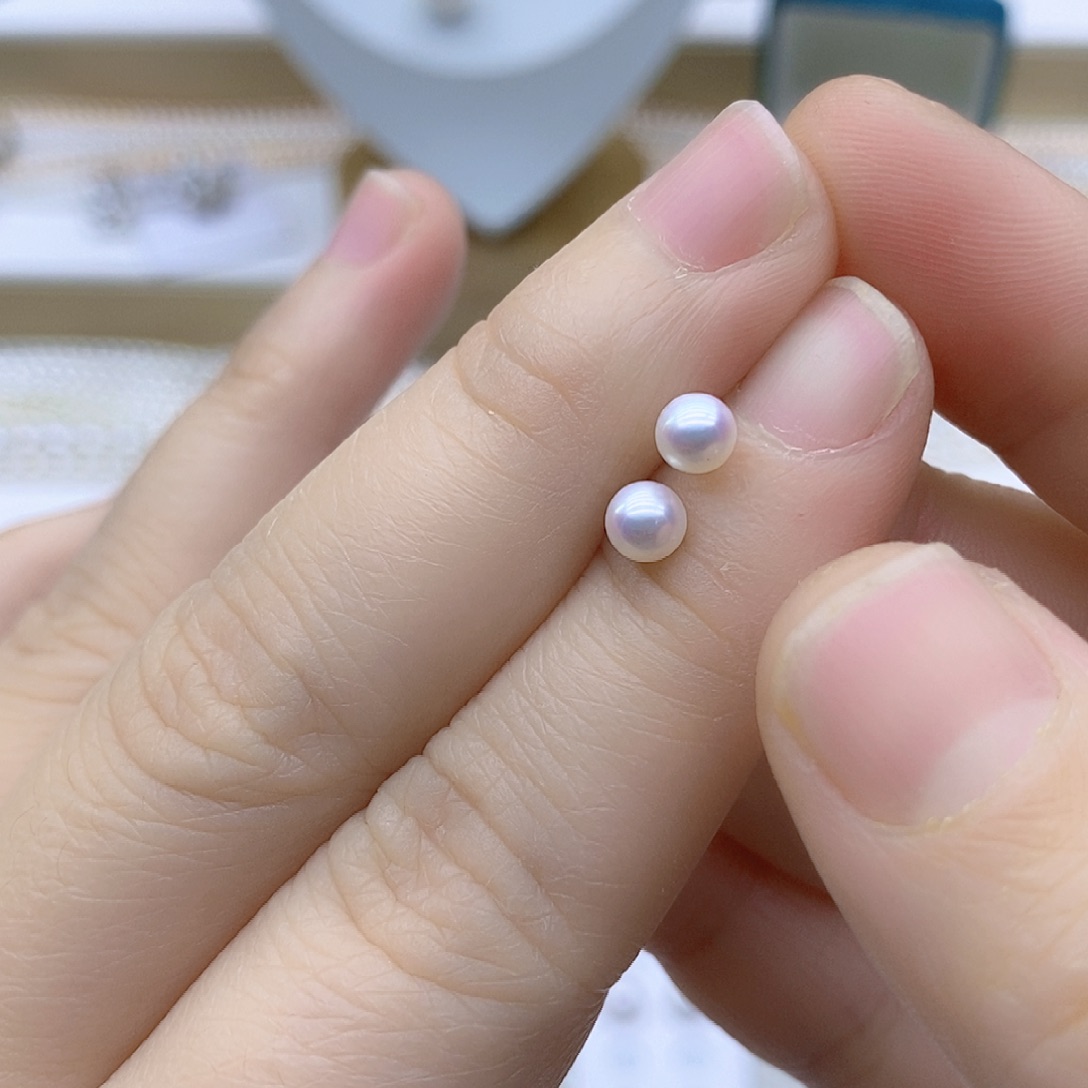 淡水珍珠银S925镶嵌项链