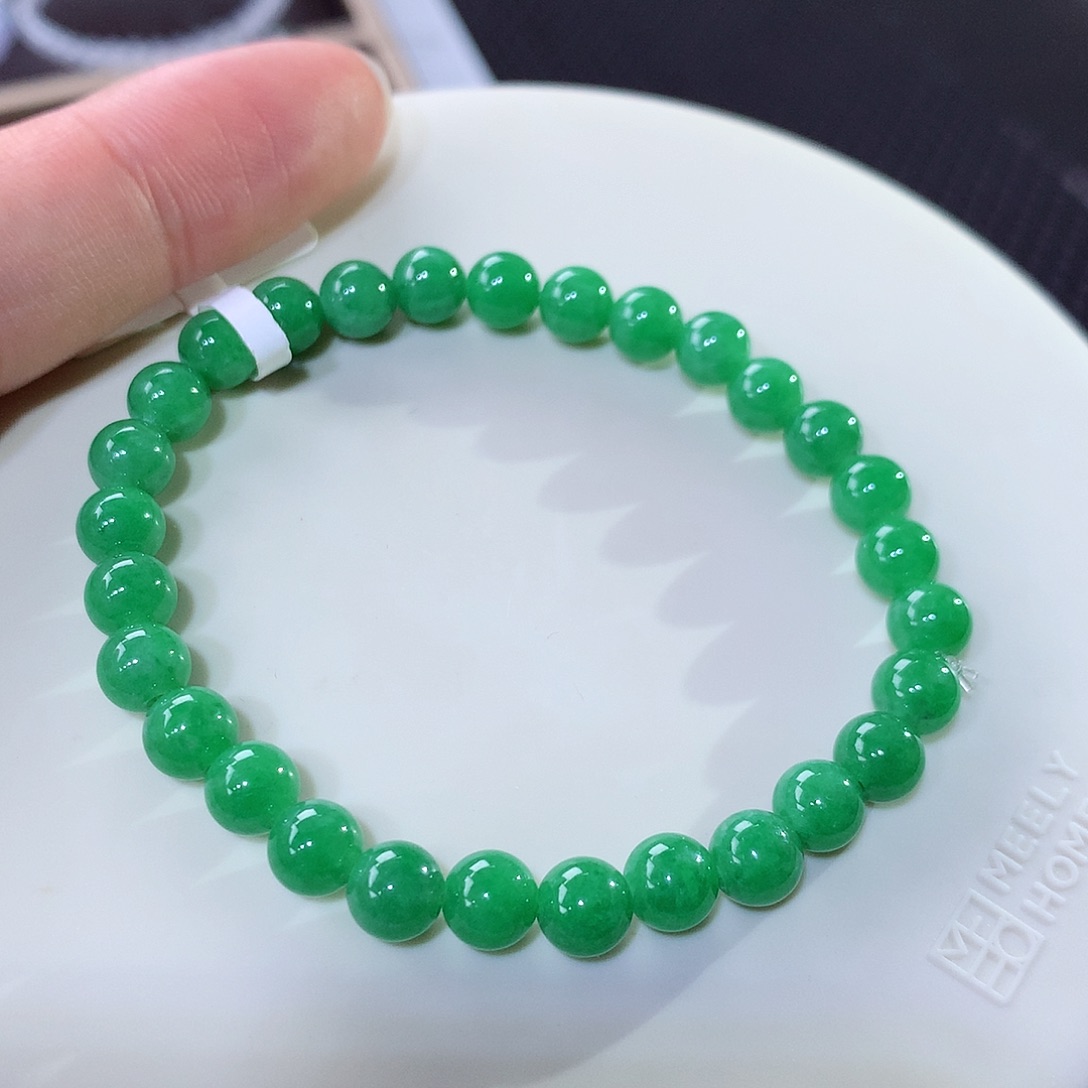 未镶嵌手串翡翠翡翠卡6.4