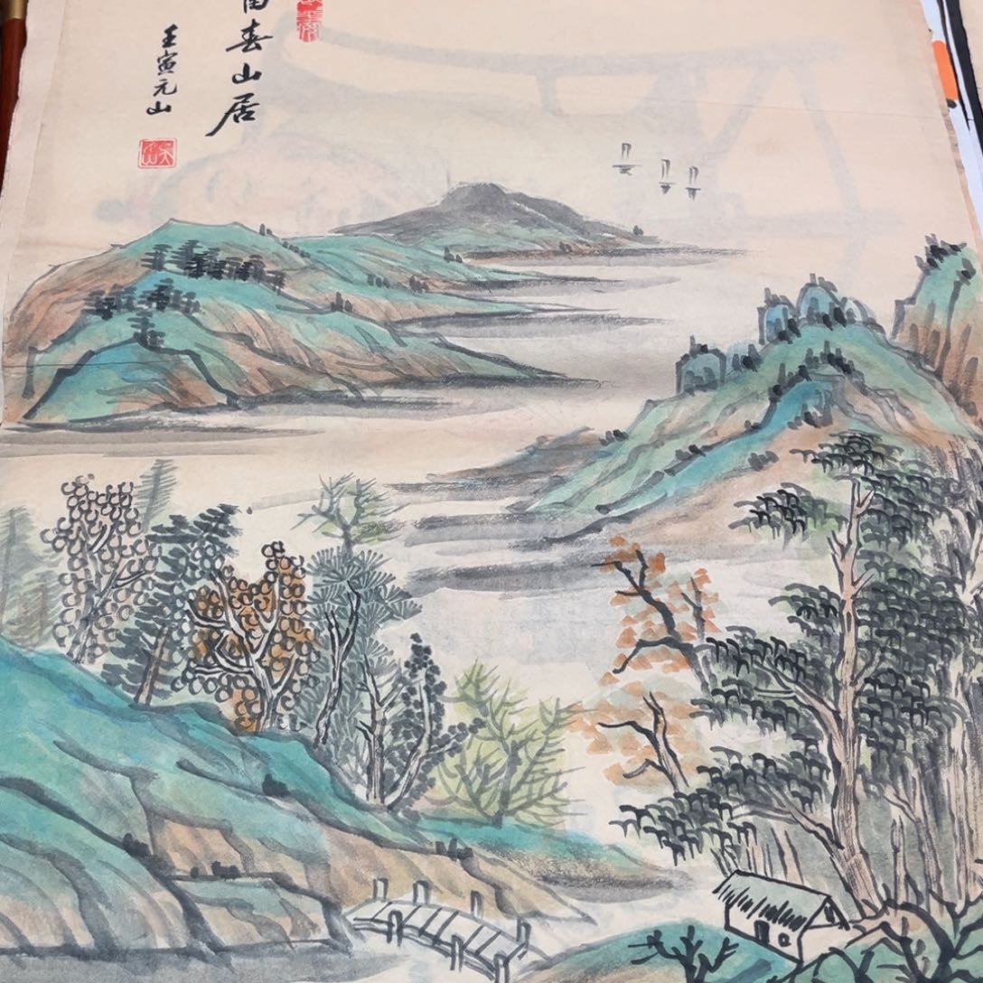 国画纯手绘作品禅意画
