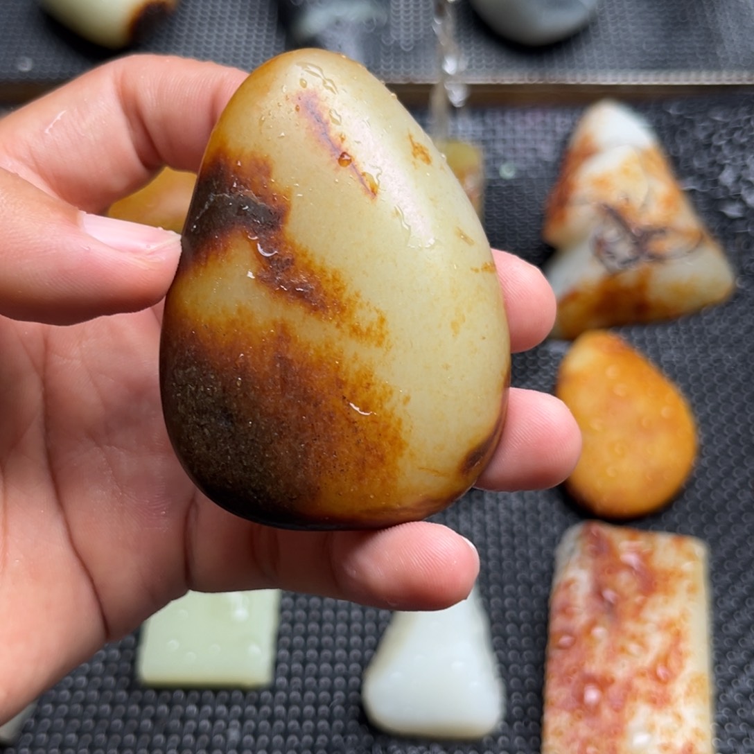 和田玉未镶嵌定制和田玉皇*毛