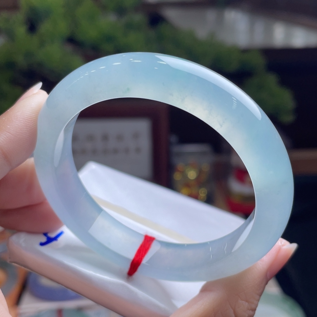 翡翠手镯未镶嵌20号 54+正圈