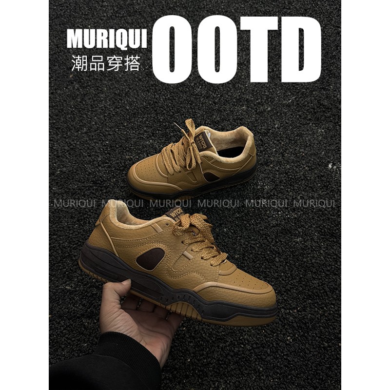 NewStreetArt面包鞋男冬季加绒保暖棉鞋厚底百搭学生休闲板鞋男鞋