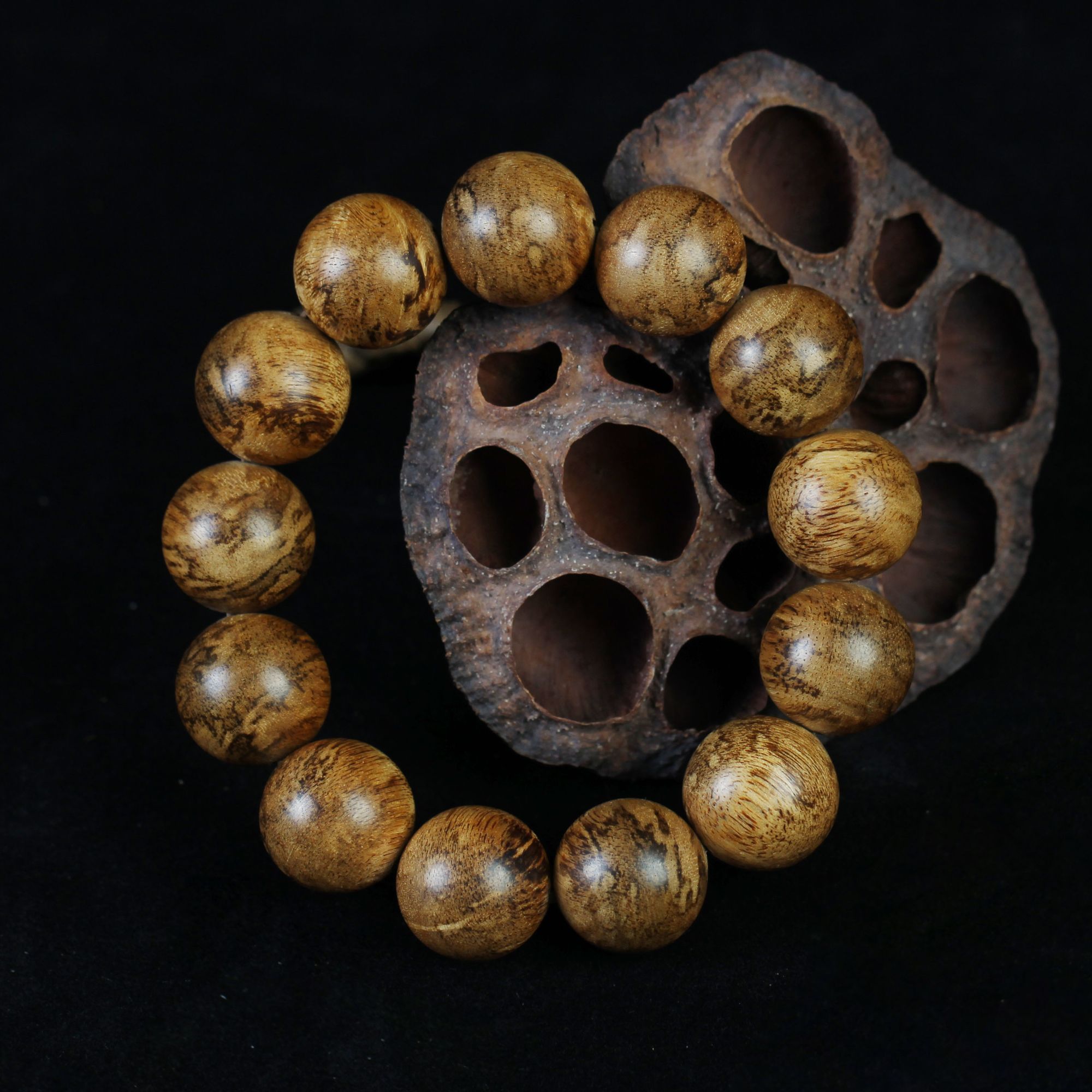 【0元起拍】西马沉香30克18mm手串单圈 正区天然