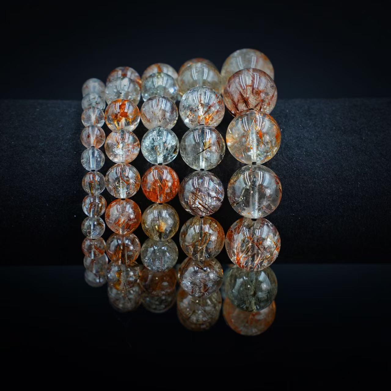 【缪老师严选】YY0194 你我皆是黑马 黑金超水晶手链 多样性发其一