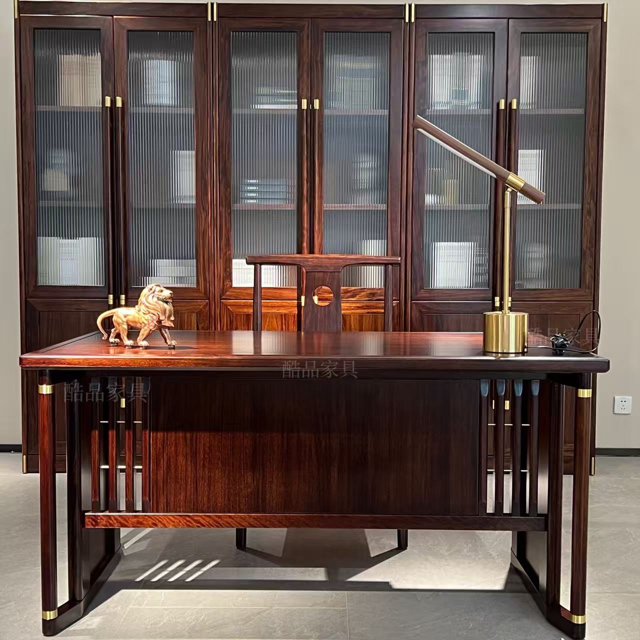 【乌金木】853-1书台1500*800*750