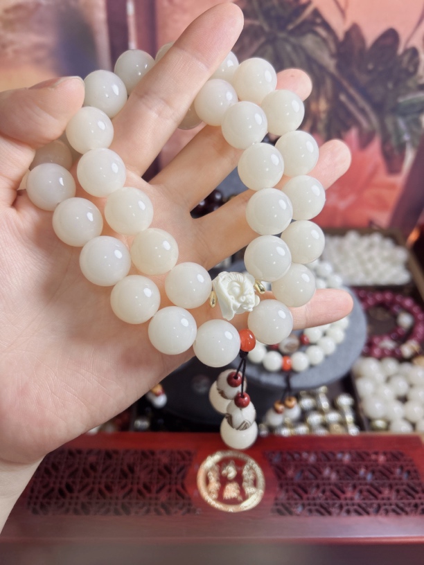 白玉菩提16mm男款.双圈