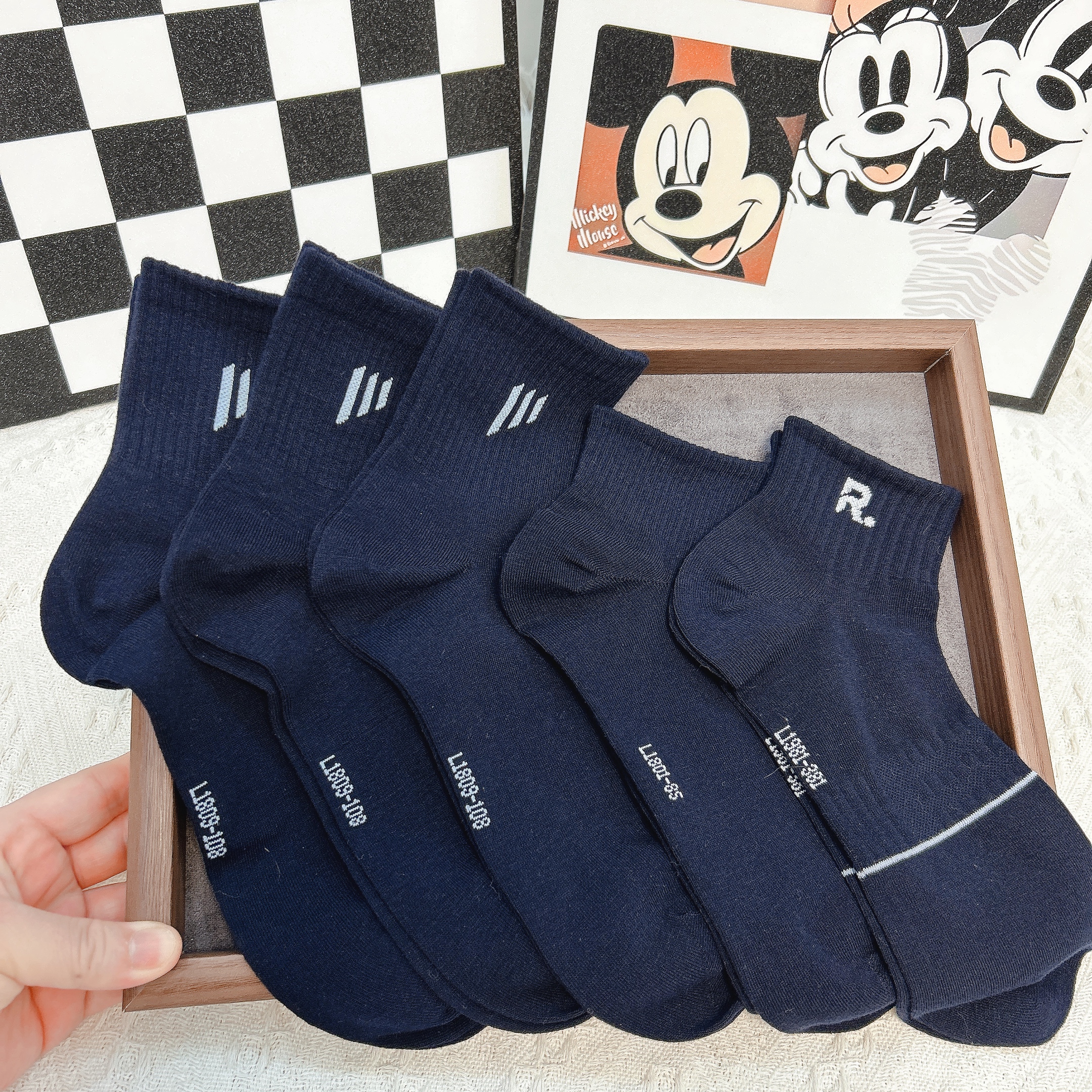 藏蓝色男袜组合【直播浮力款】