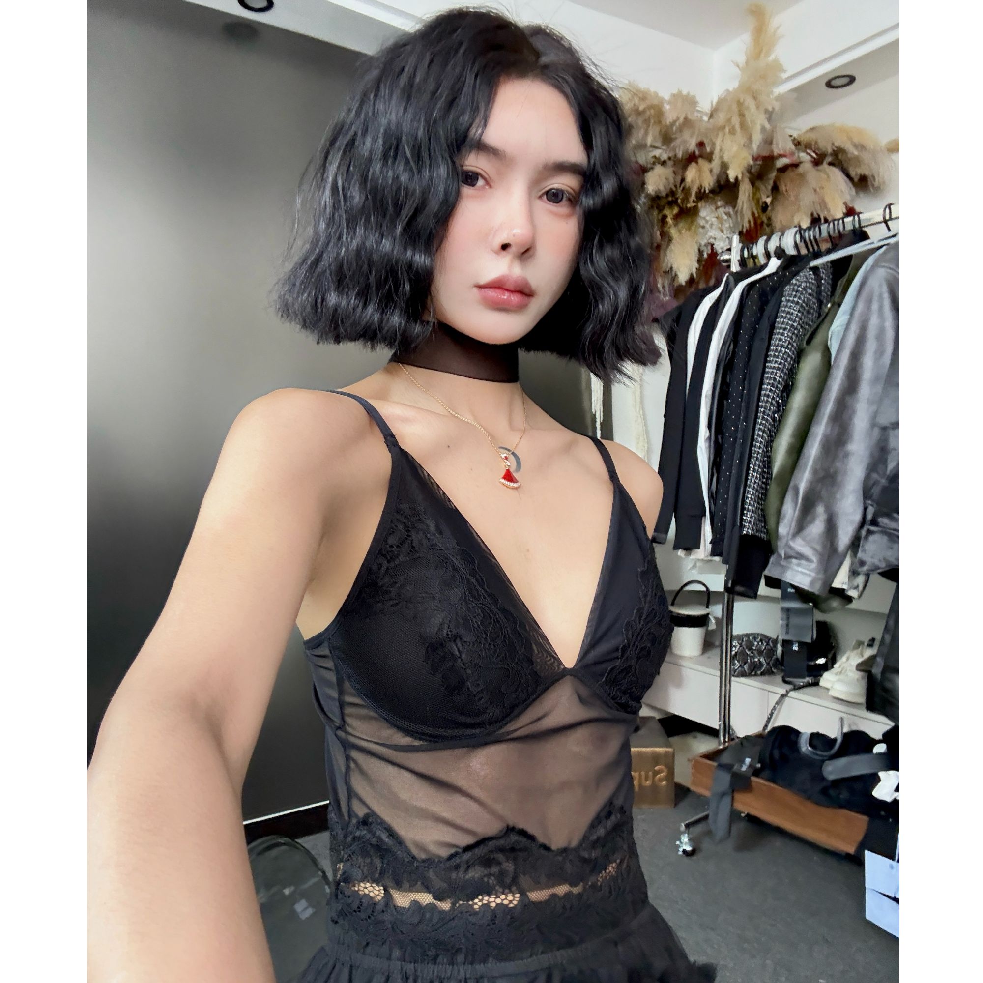 DA-J春夏新高级感蕾丝吊带无痕舒适聚龙带胸垫美背背