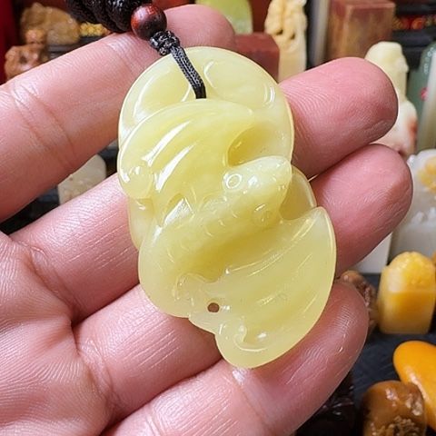 寿山石寿山綠若通