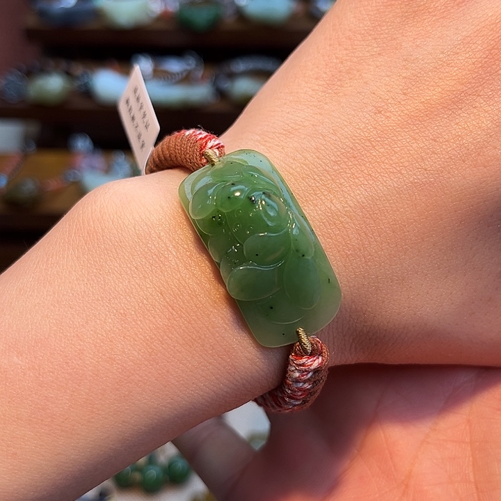 和田玉未镶嵌手链