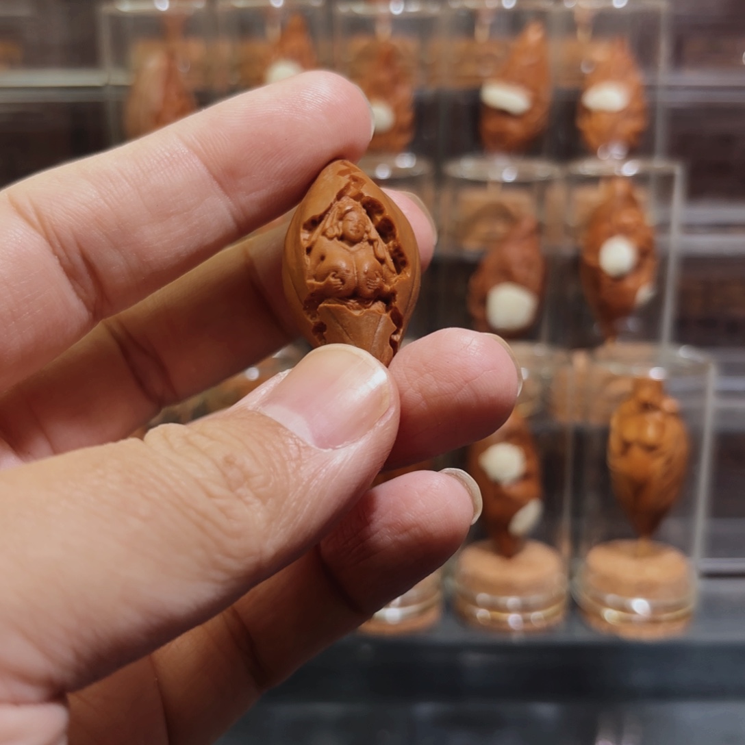 手串/手链橄榄核美女双面原皮