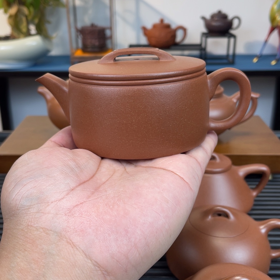 紫砂茶壶台西紫泥汉瓦230cc