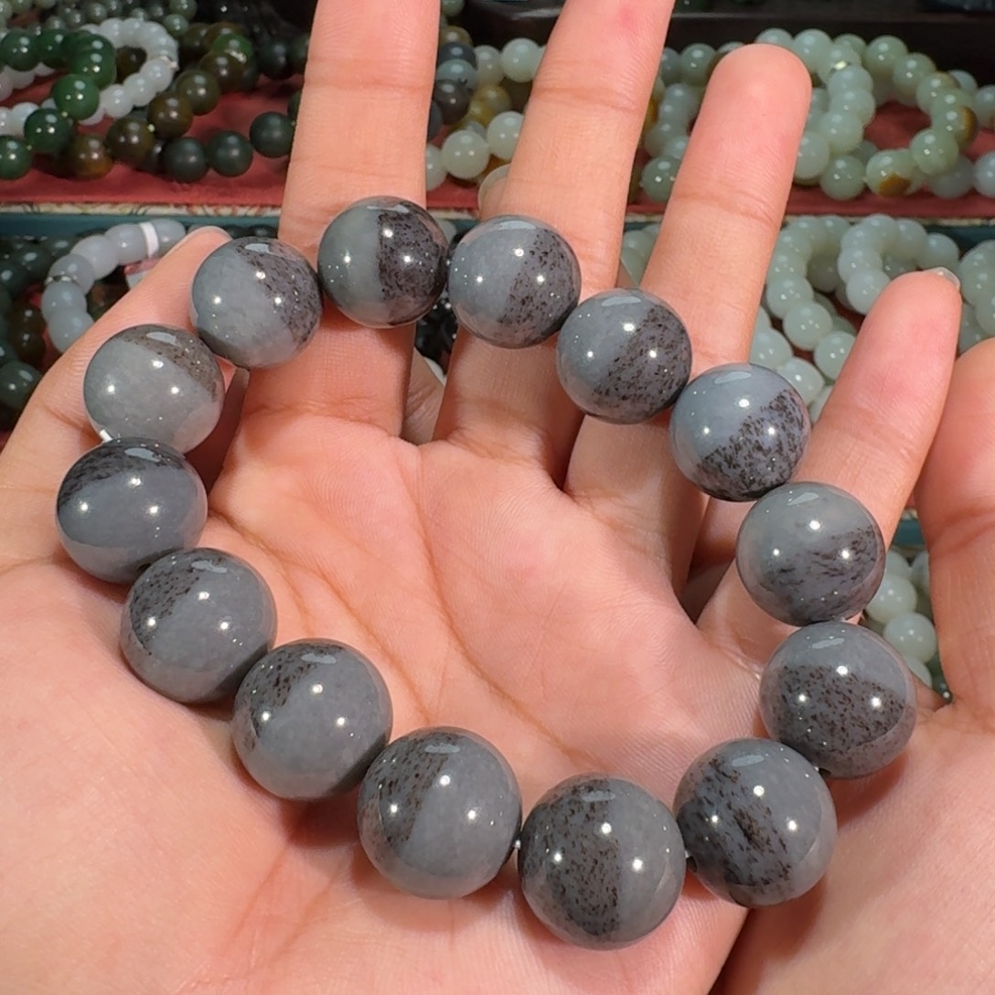 和田玉未镶嵌手链