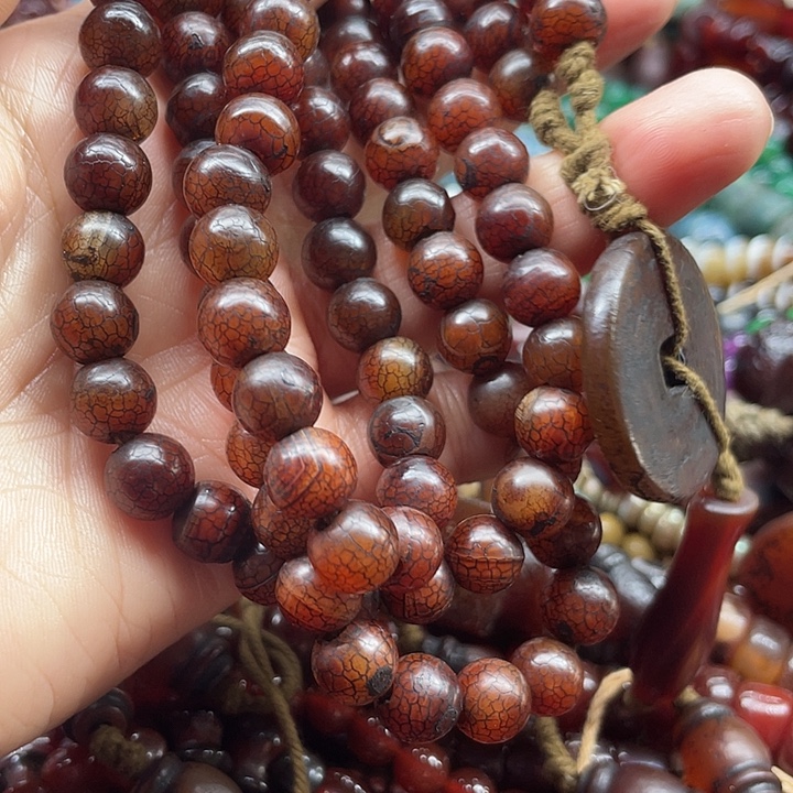 江***子玛瑙/玉髓未镶嵌颈饰