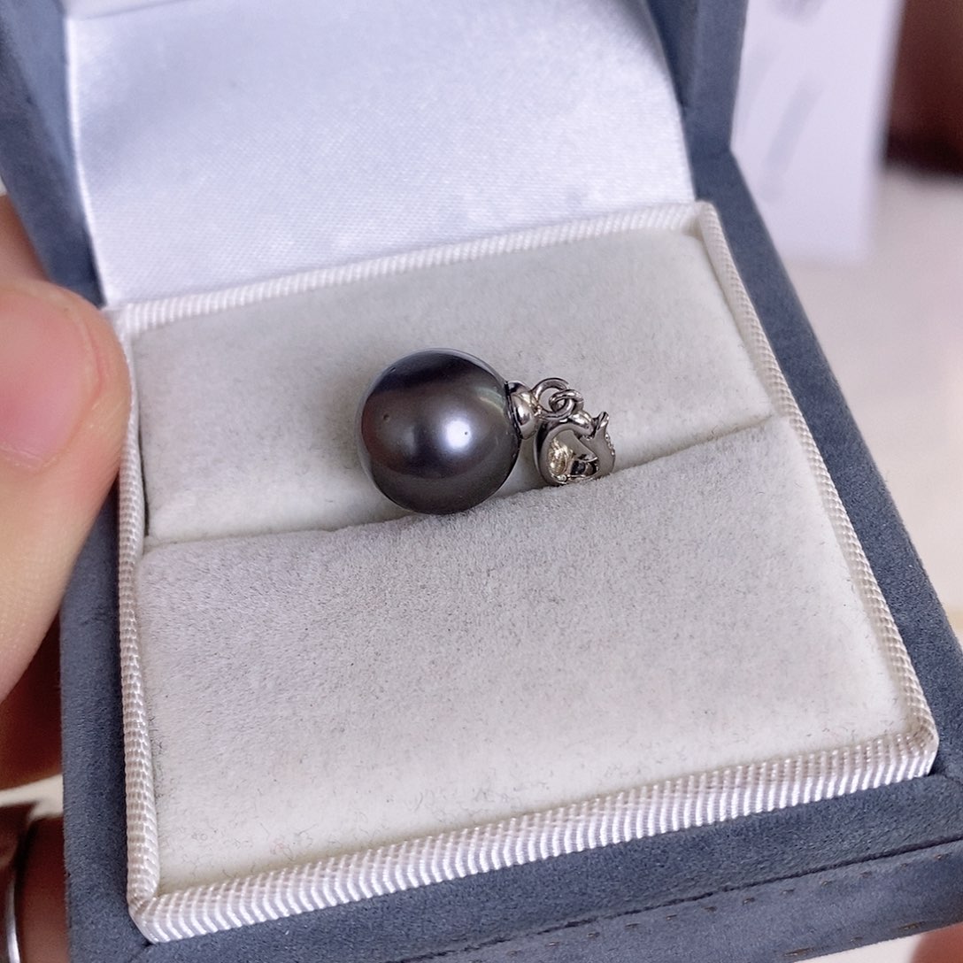 海水珍珠颈饰银S925镶嵌花*树