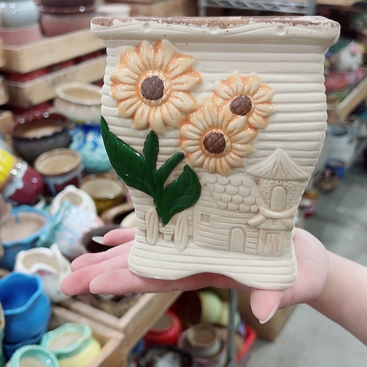 有孔，凑单福利满10元发货陶瓷多肉花盆！