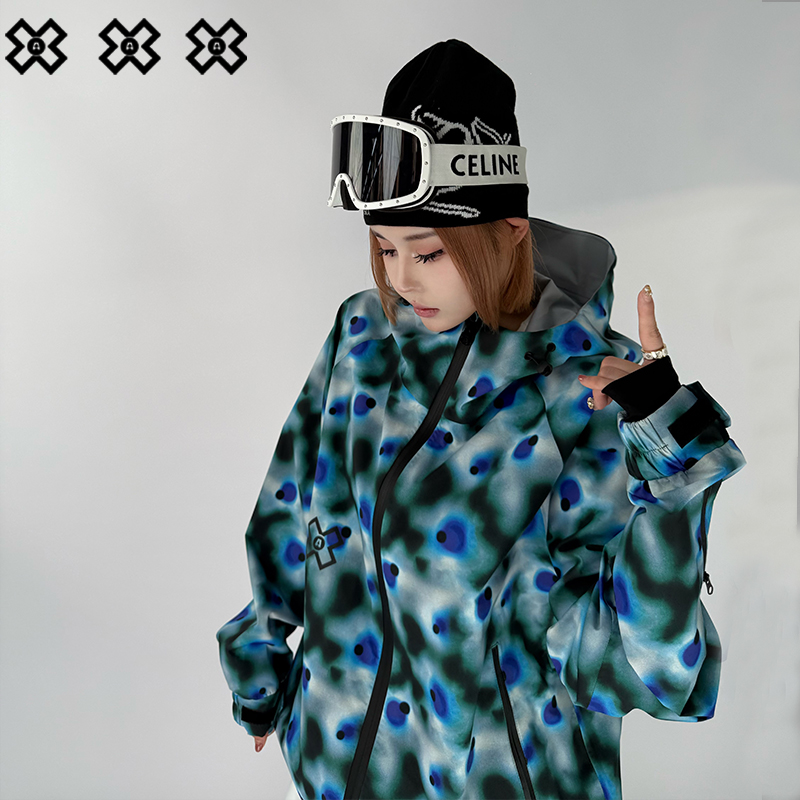 AX滑雪服女男款2025新款装备套装专业单双板滑雪裤冬防水防风保暖