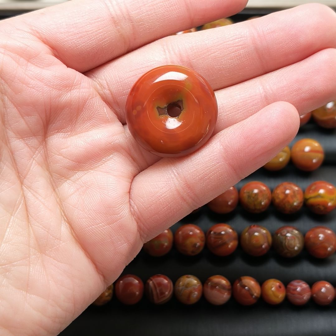 玛瑙/玉髓未镶嵌战国红玛瑙