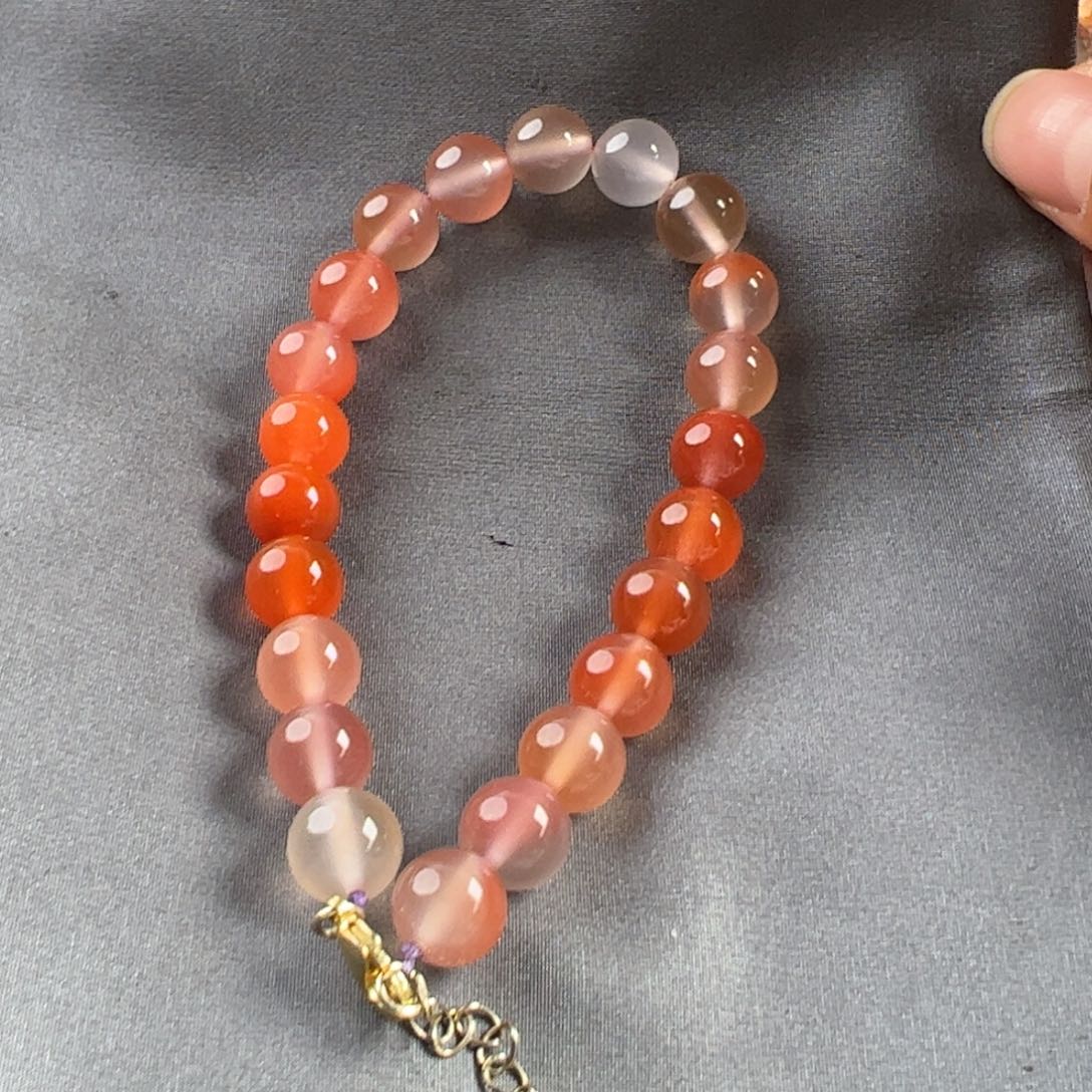 未镶嵌手串南红玛瑙辅****贝