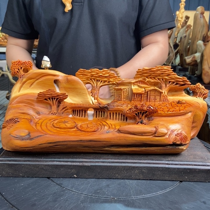 柏木（崖柏）山水倒流香送两盒香