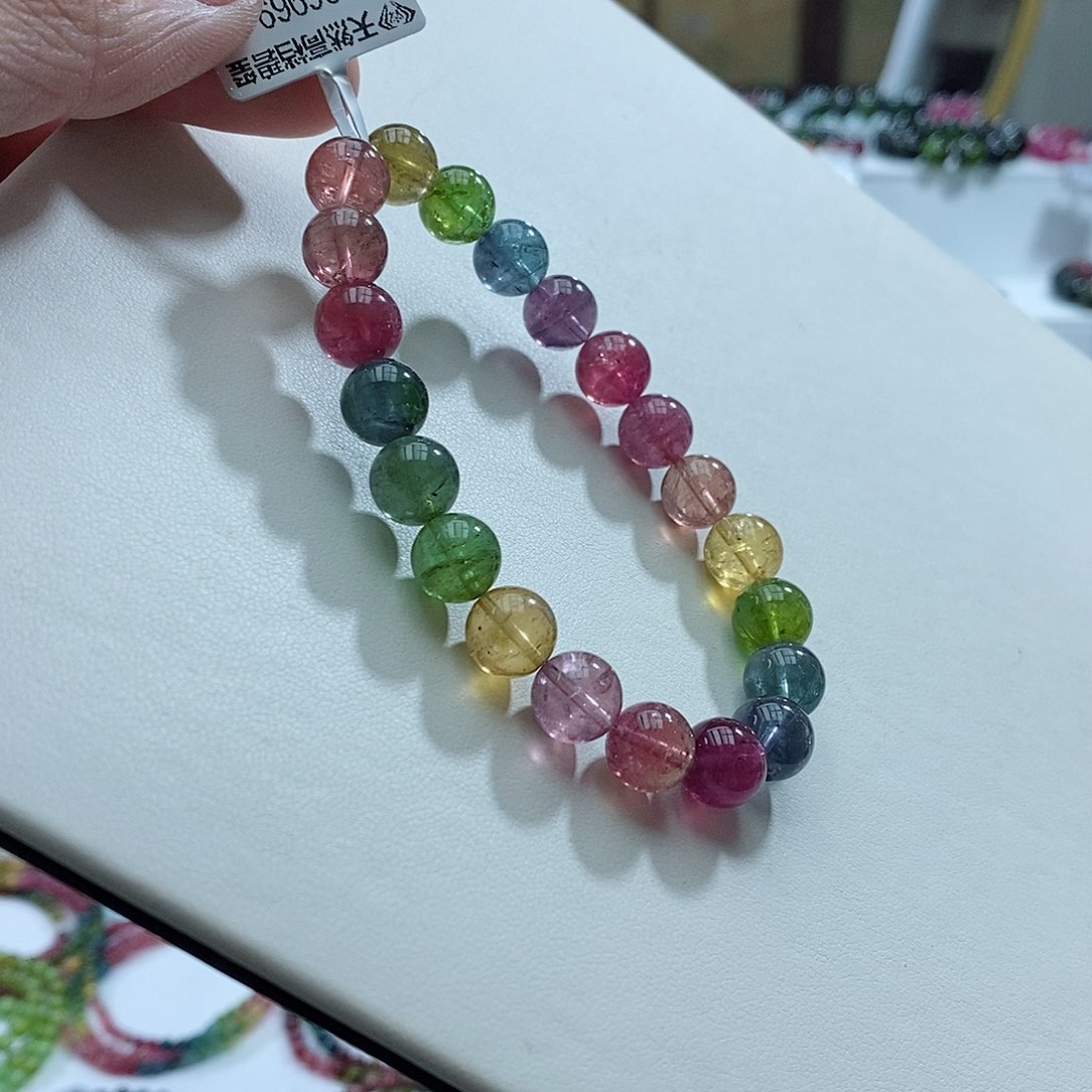 碧玺碧玺未镶嵌手链