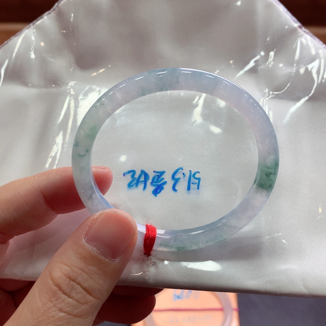 翡翠手镯未镶嵌天然翡翠贵妃50-51