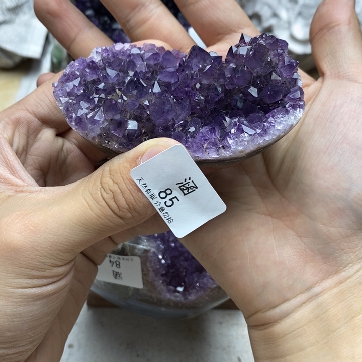 可***心未镶嵌紫晶大型摆件（非配饰）